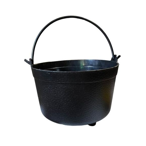 VTG Empire Blow Mold Pot Halloween Cauldron Candy Bowl Planter Trick or Treat - Picture 2 of 10